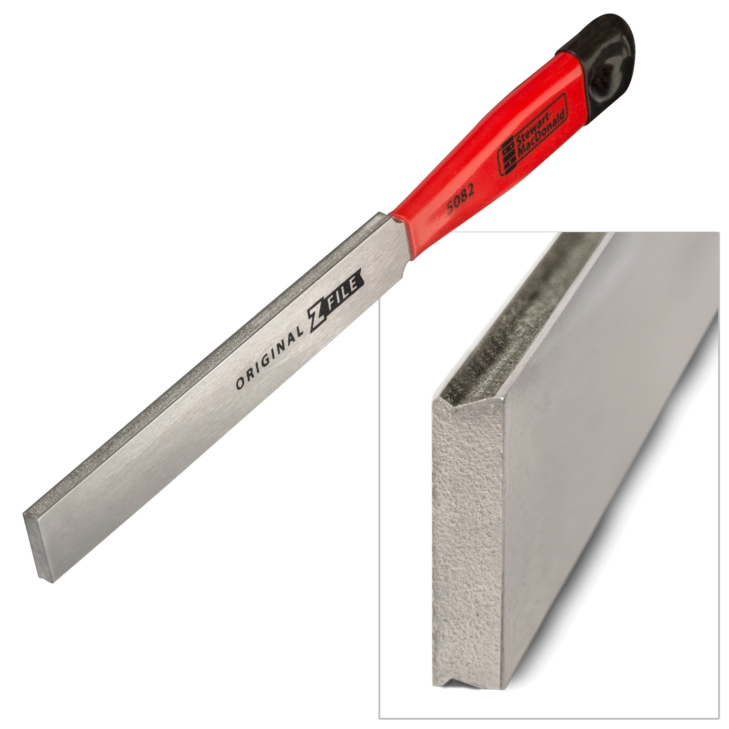 StewMac Centered Z-File for accurate guitar fret crowning